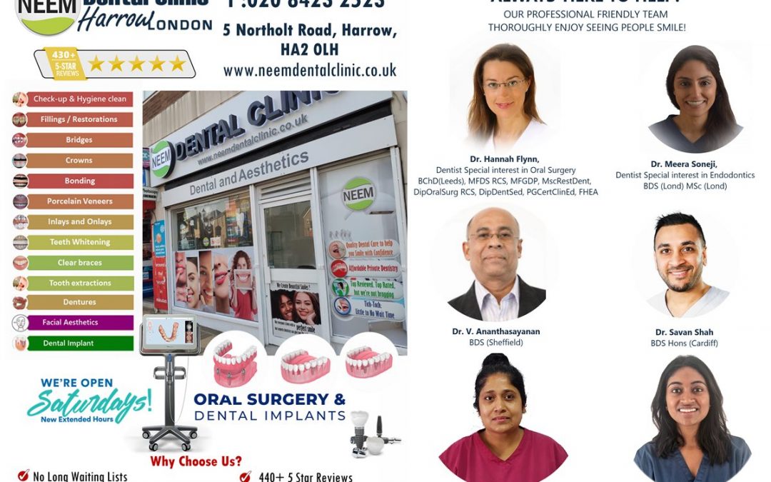 We are delighted to share great news with our patients and followers that Neem Dental Clinic, Harrow has reached 450+, 5 Star Reviews