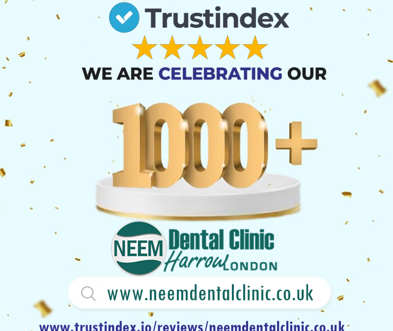 We are delighted to share great news with our patients and followers that we’ve reached 1000+, 5 Star Reviews